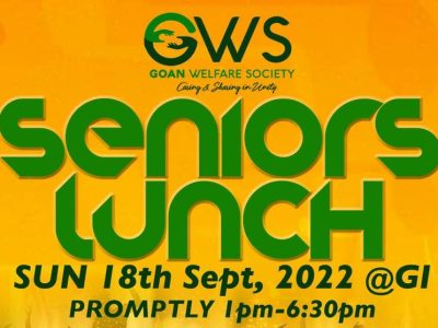 GWS Seniors Lunch (Sept 18 2022) - Thumbnail